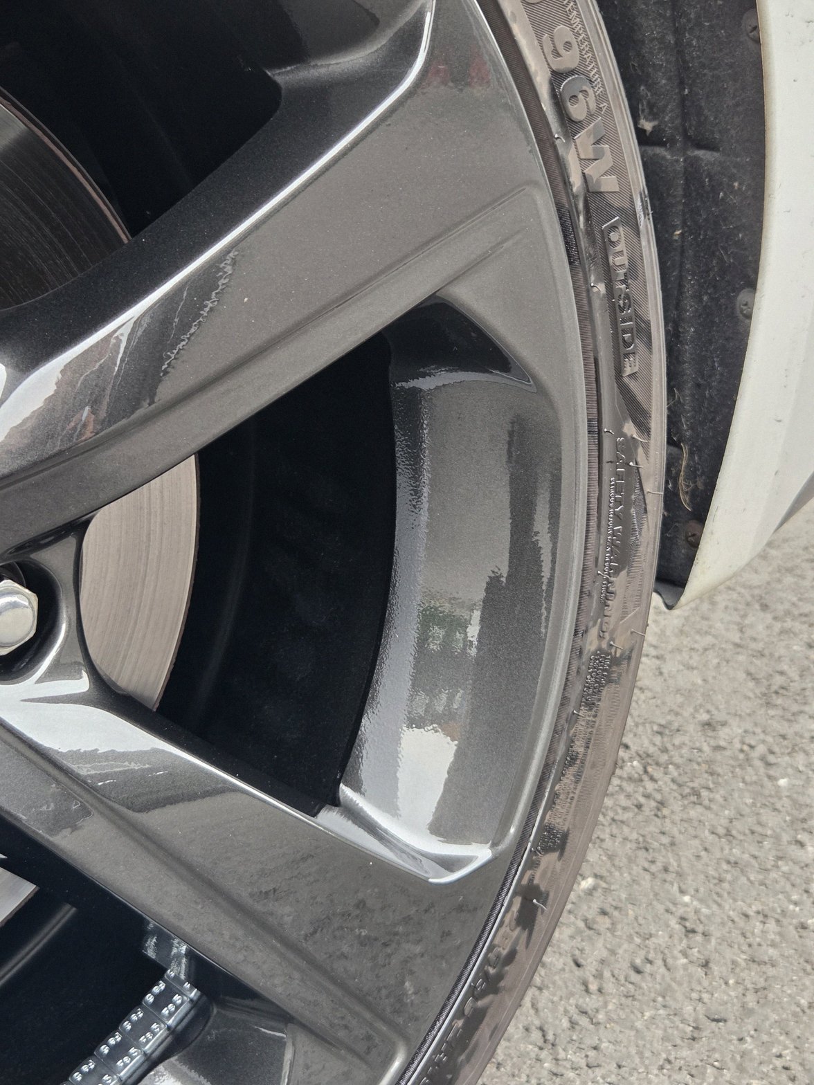 평택 제네시스G70 휠복원도색 블랙유광 시공 9번 — 명품휠스토리 동탄오산점