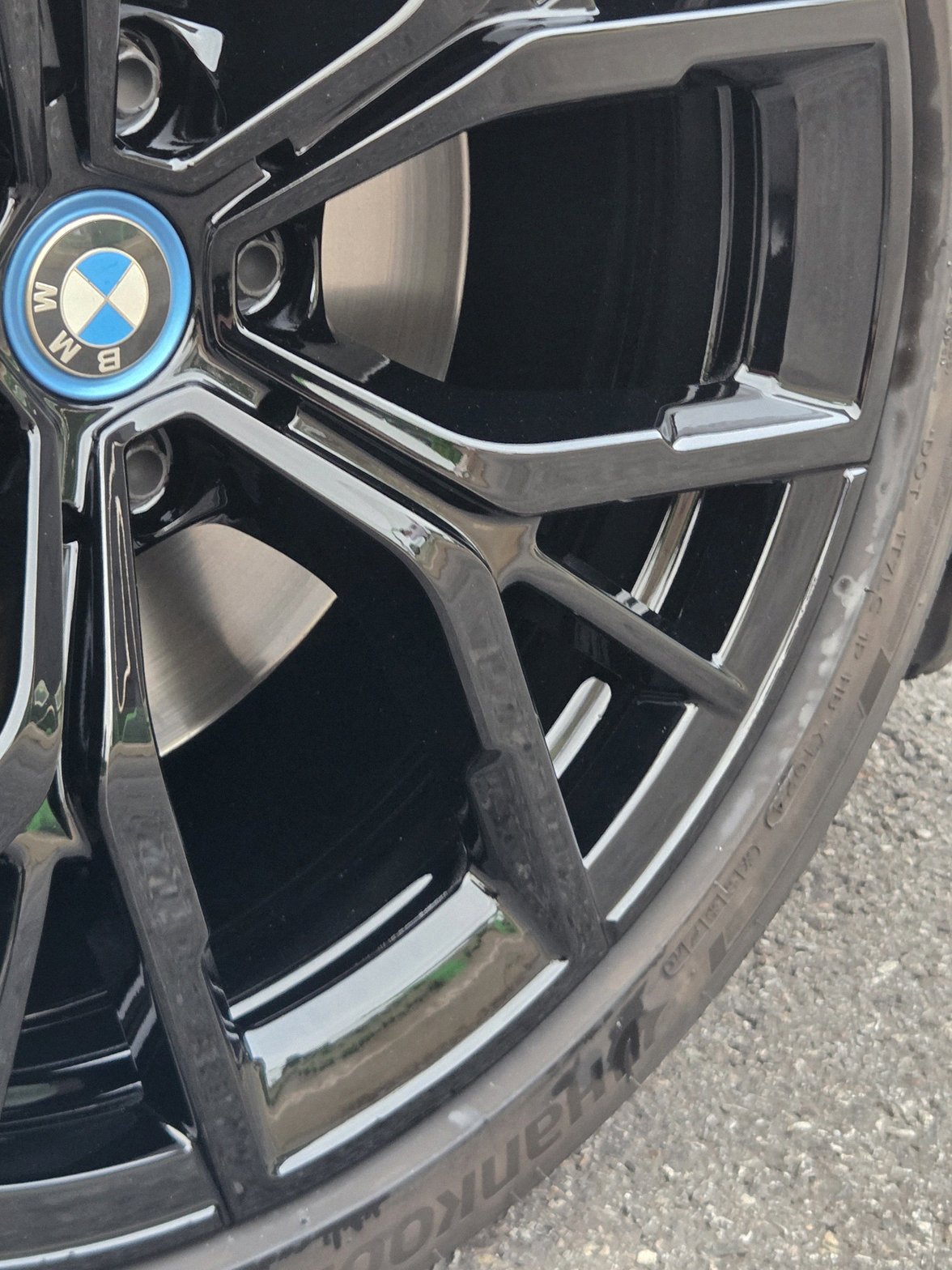 수원 bmw5시리즈g바디 휠복원도색 캘리퍼도색 블랙유광 옐로우캘리퍼 시공 19번 — 명품휠스토리 동탄오산점