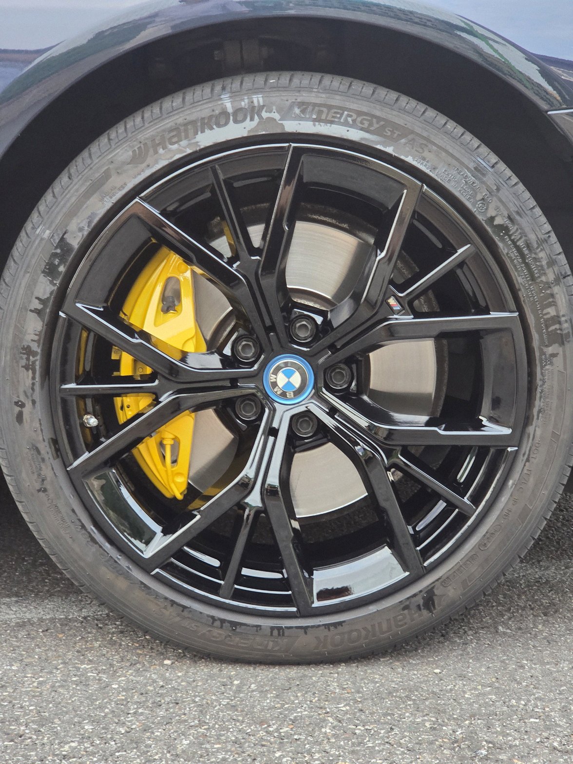 수원 bmw5시리즈g바디 휠복원도색 캘리퍼도색 블랙유광 옐로우캘리퍼 시공 20번 — 명품휠스토리 동탄오산점
