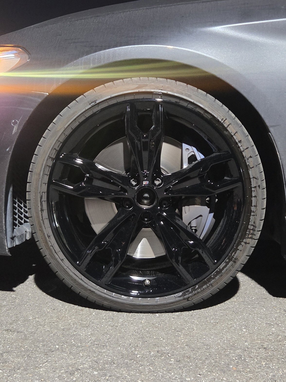 동탄 bmw 5시리즈 휠복원도색 블랙유광 시공 8번 — 명품휠스토리 동탄오산점