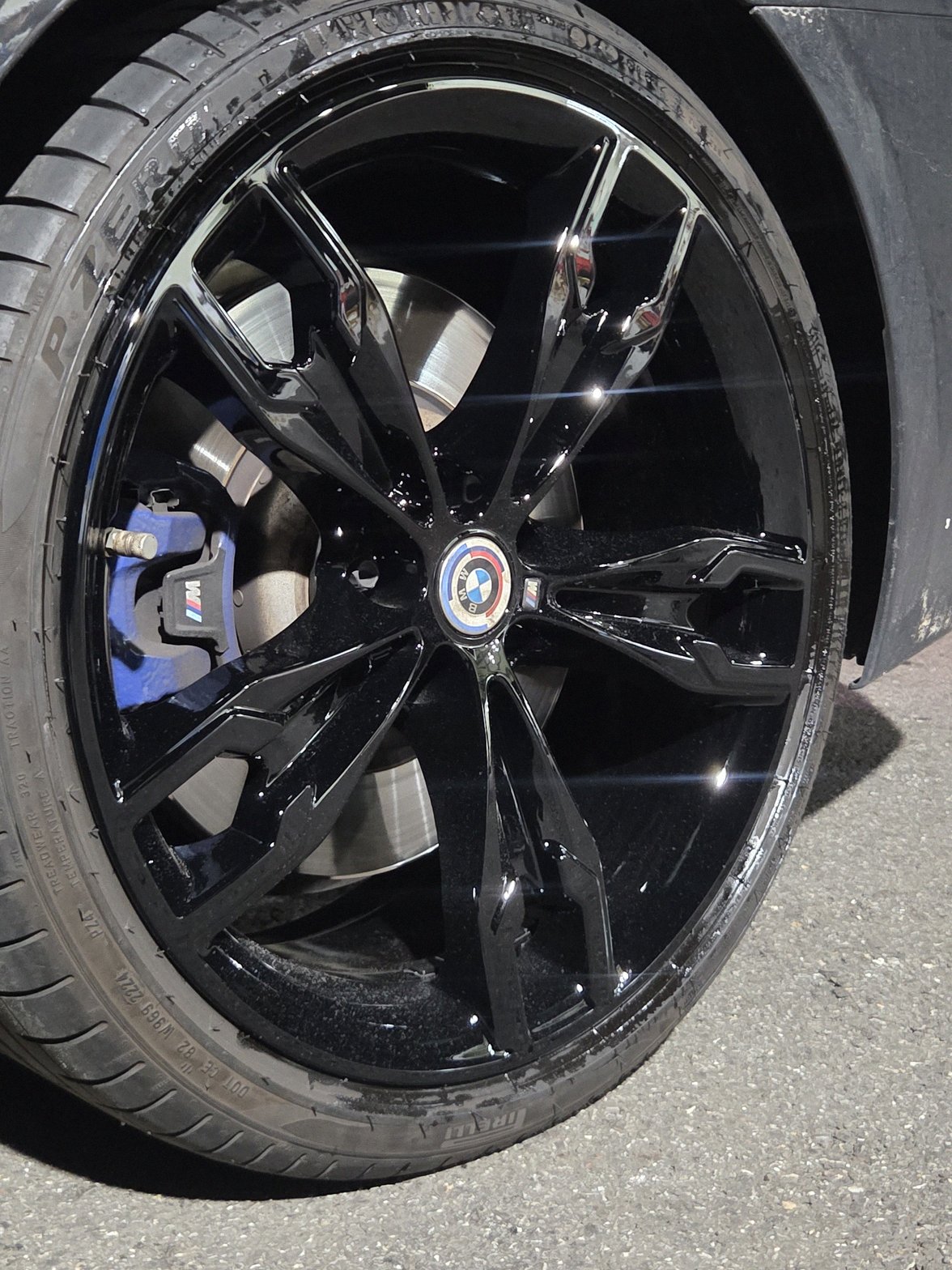 동탄 bmw 5시리즈 휠복원도색 블랙유광 시공 11번 — 명품휠스토리 동탄오산점