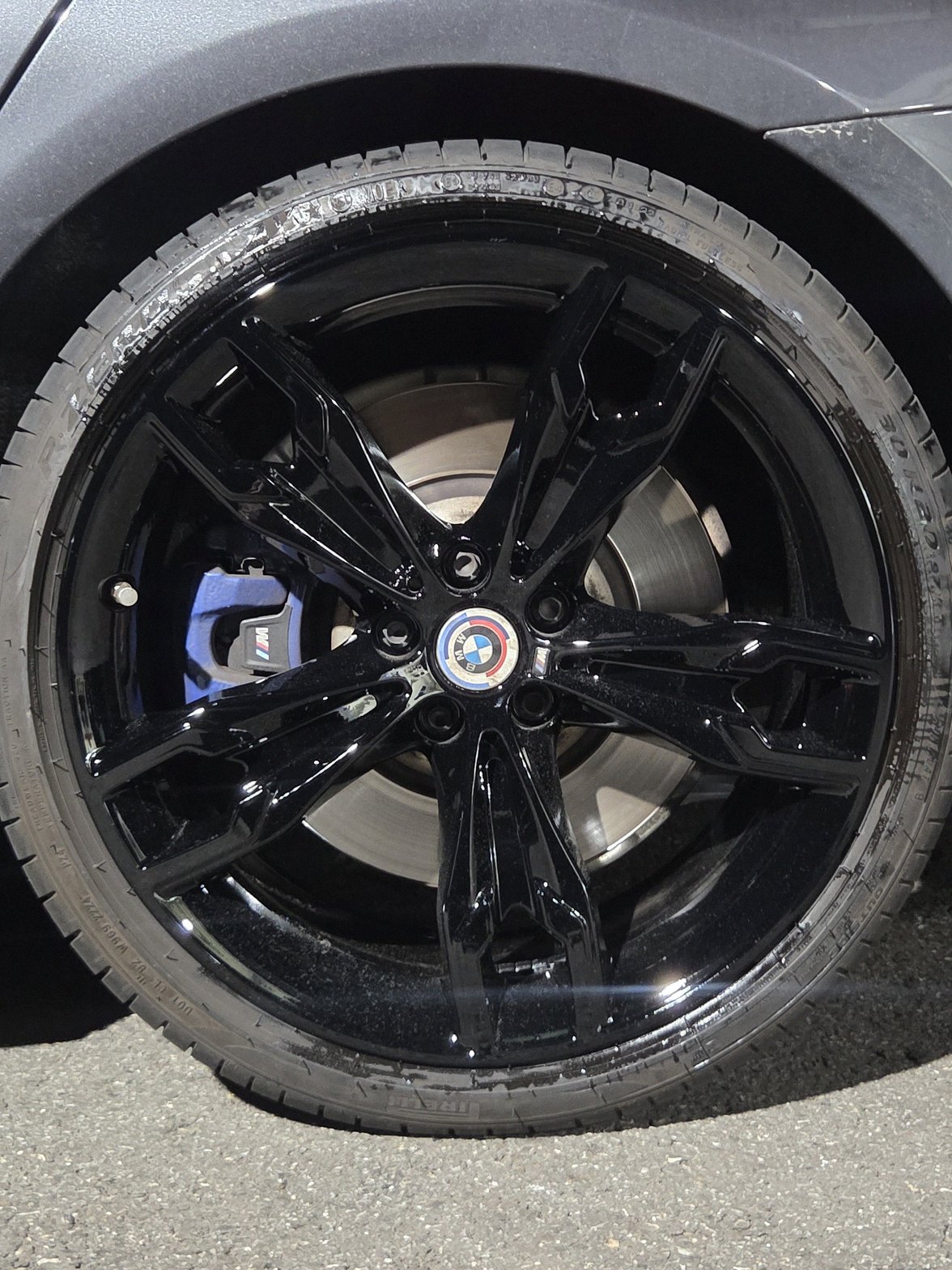 동탄 bmw 5시리즈 휠복원도색 블랙유광 시공 14번 — 명품휠스토리 동탄오산점
