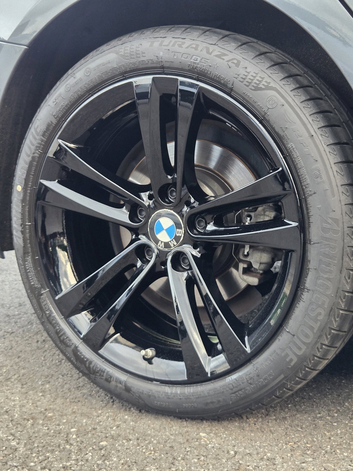 수원 bmw420d 휠복원도색 블랙유광 시공 13번 — 명품휠스토리 동탄오산점