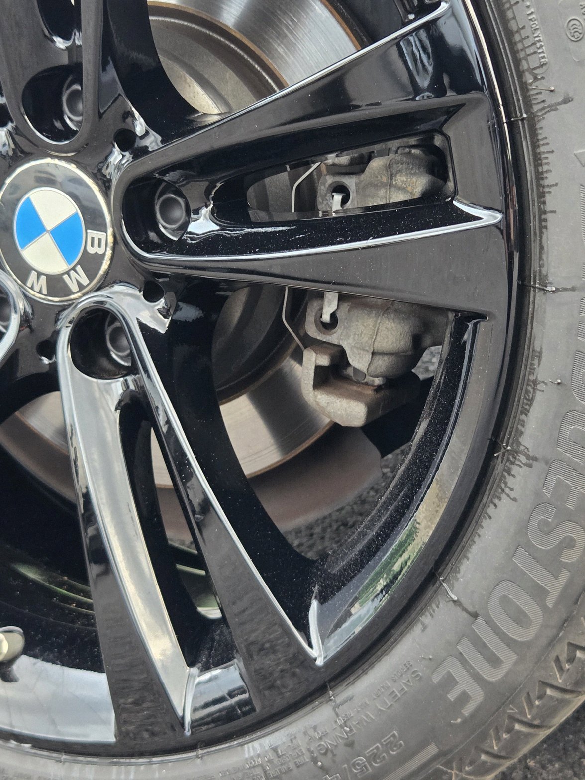 수원 bmw420d 휠복원도색 블랙유광 시공 15번 — 명품휠스토리 동탄오산점