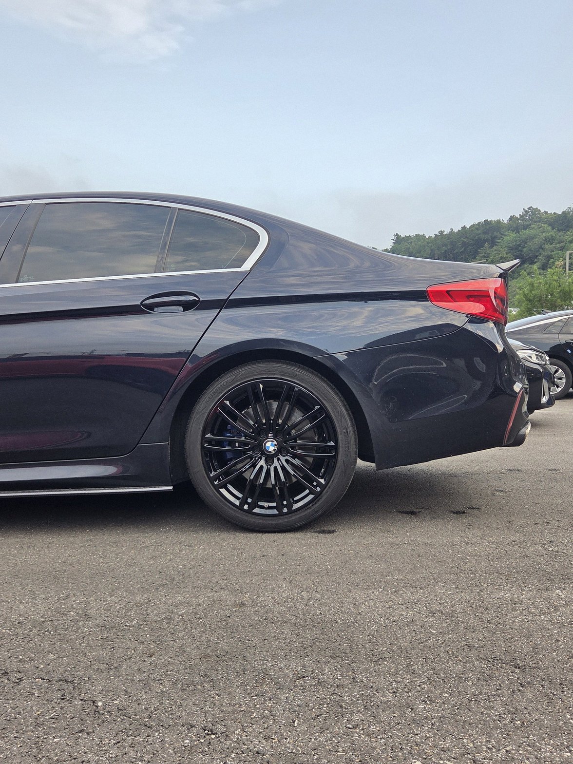안성 bmw550i 휠복원도색 블랙유광 시공 7번 — 명품휠스토리 동탄오산점