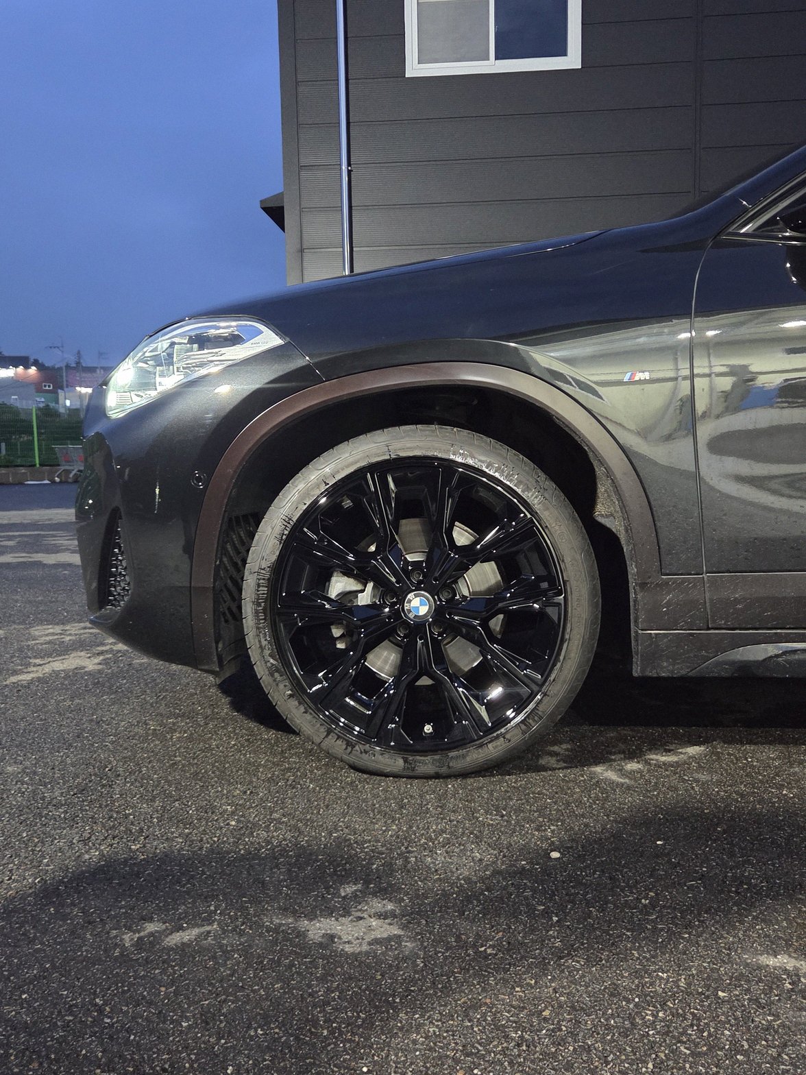 오산 bmwx2 휠복원도색 블랙유광 시공 7번 — 명품휠스토리 동탄오산점