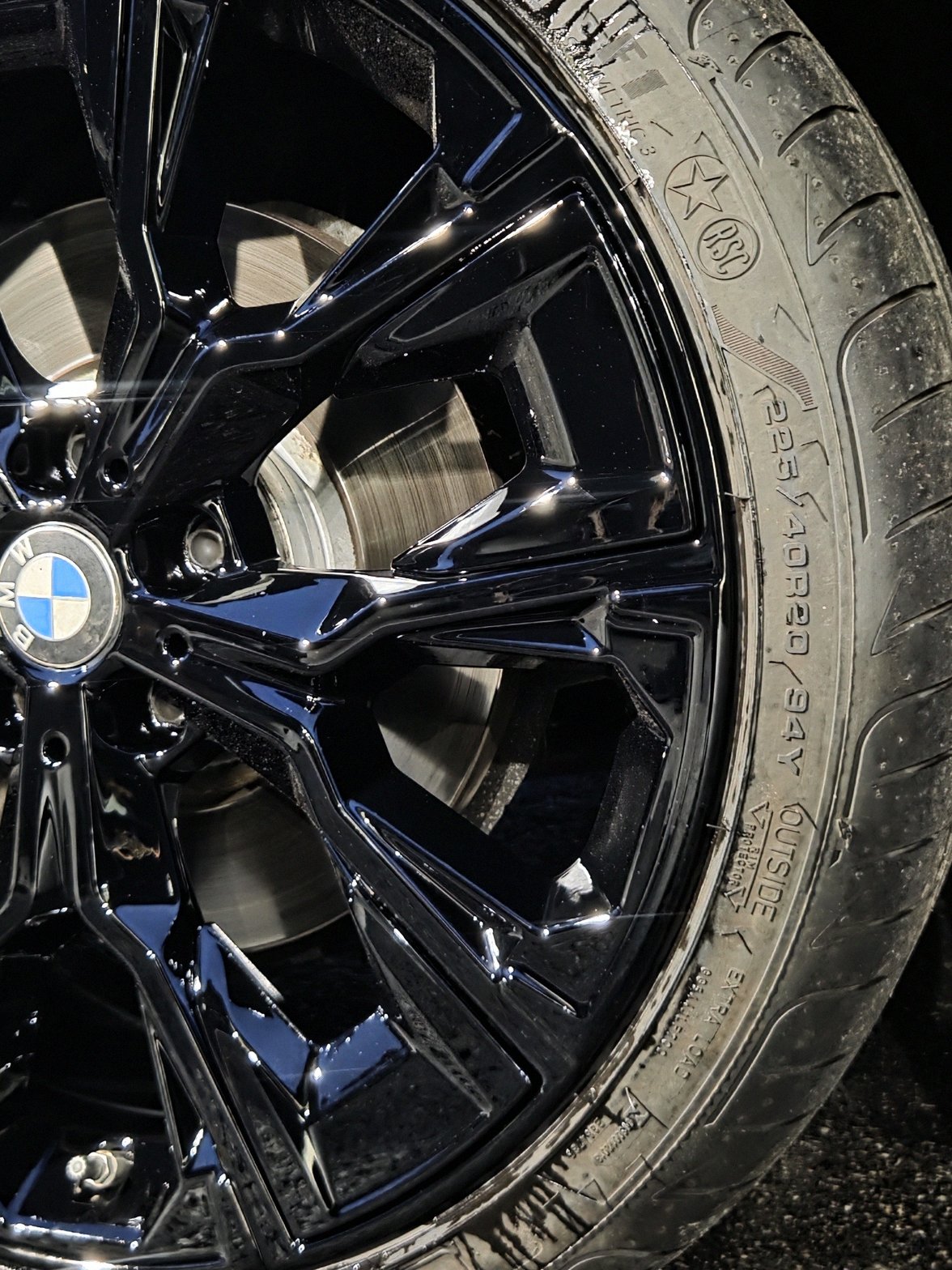 오산 bmwx2 휠복원도색 블랙유광 시공 11번 — 명품휠스토리 동탄오산점
