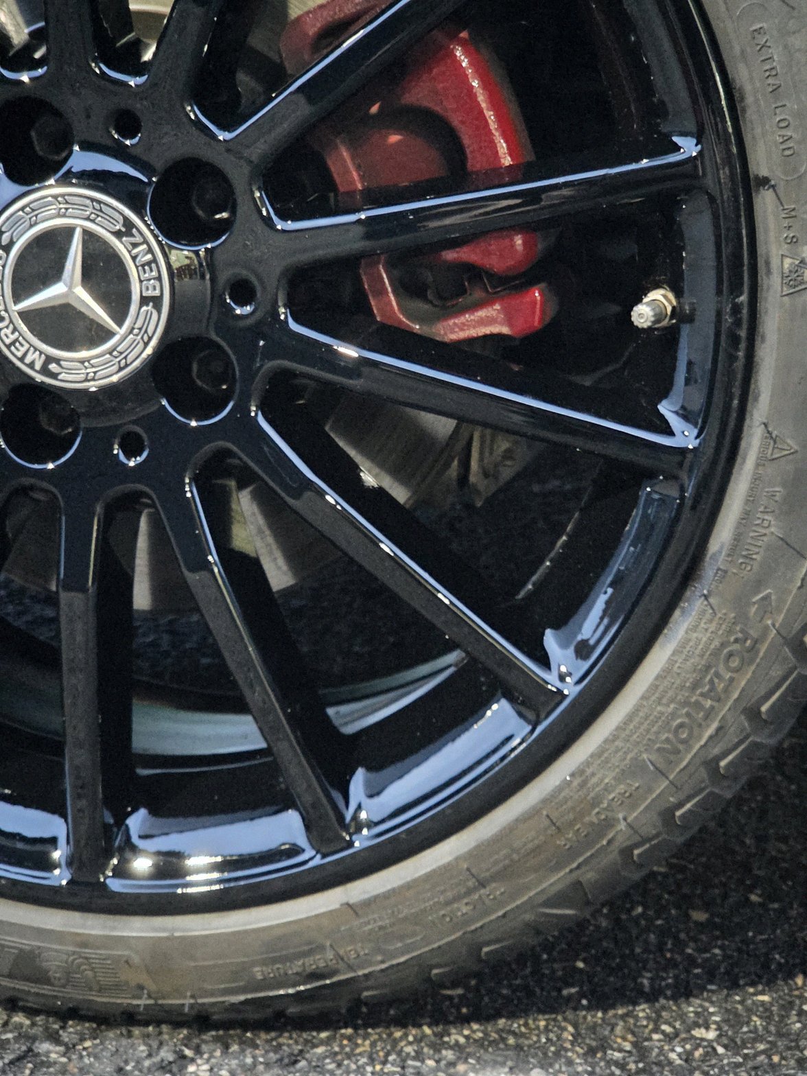 동탄 벤츠cla45amg 휠복원도색 캘리퍼도색 블랙유광 레드캘리퍼 시공 11번 — 명품휠스토리 동탄오산점