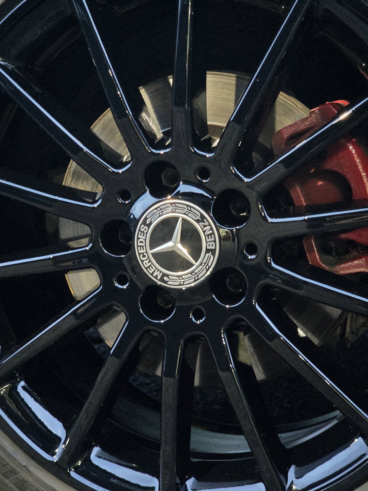 동탄 벤츠cla45amg 휠복원도색 캘리퍼도색 블랙유광 레드캘리퍼 시공 12번 — 명품휠스토리 동탄오산점